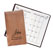 tan faux leather monthly planner