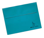blue vinyl letter-size flap portfolio